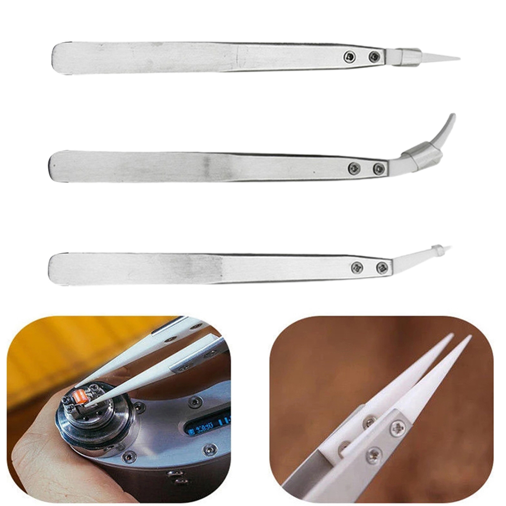 แหนบปลายเซรามิกแบบฉนวน 3 ชิ้น  - Electronics Repair Hobby บทวิจารณ์และราคา