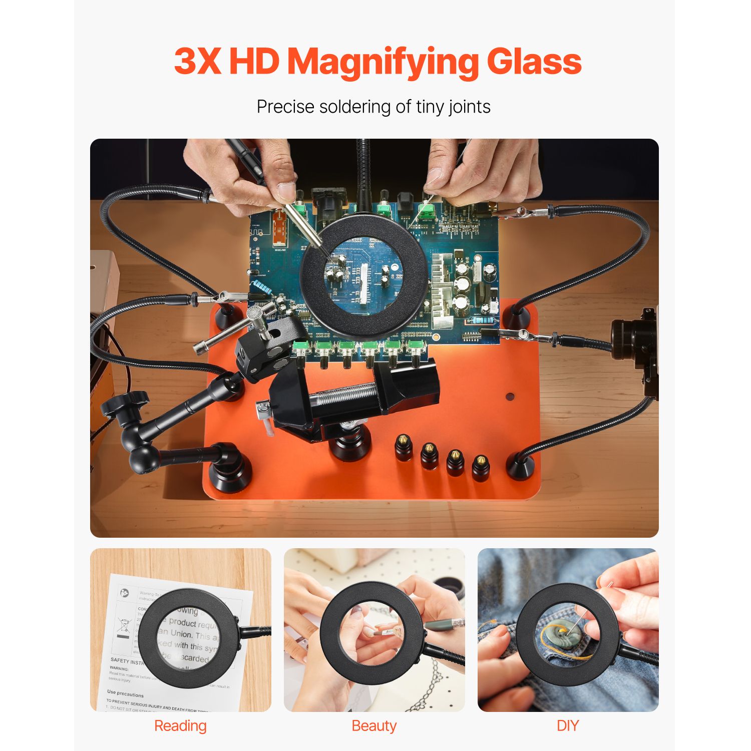 แท่นบัดกรีแม่เหล็กแบบมีแขนช่วย - Electronics Repair Hobby บทวิจารณ์และราคา